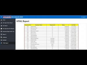 HTML, CSS Report(Tabular Report) in Oracle Apex