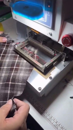 Automatic Fabric Fringing Machine | Fast Textile Fringe Cutting Process