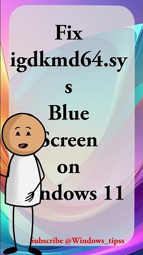 How to Fix igdkmd64.sys Blue Screen on Windows 11 💻#BlueScreen #BSOD #IntelGraphics #PCRepair