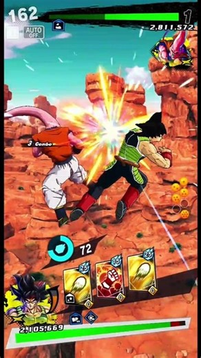Bardock Vs Super Buu (Gohan Absorbed) #dragonballlegends