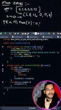 Move Zeros in Array 🔥 | O(n) One Pass Trick | DSA Shorts