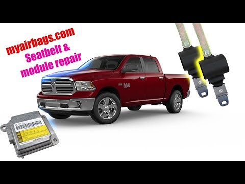 Removing and Sending Seat belts and Module From A Dodge Ram 1500 to Myairbags for Repair Part 1