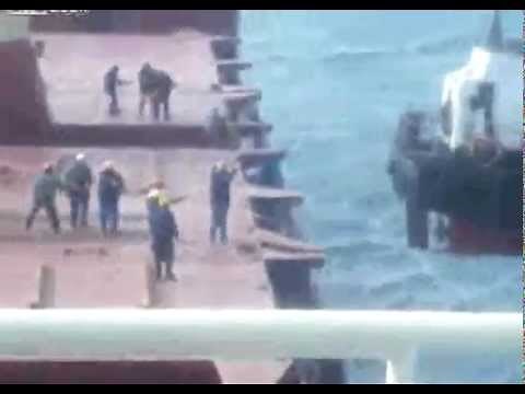 Accident on Barge, Crane collapse