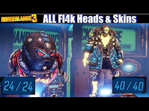 Borderlands 3 - Fl4k Heads & Skins (Flak Cosmetics)