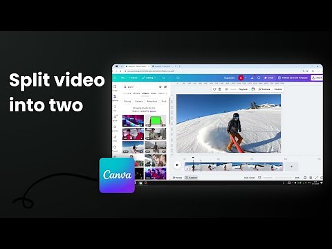 How to Split a Video in Canva