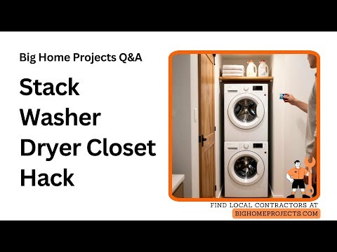 Stackable Front-Load Stacking Kit Closet Hack