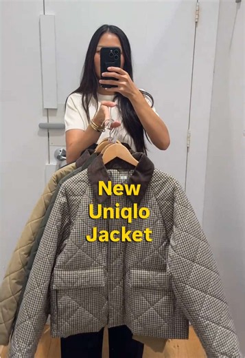 Shop here: https://shopmy.us/collections/7251329 I am loving this new Uniqlo jacket!! It’s padded, yet light, perfect length, pockets and the textured collar is great 🙌🙌 I’m wearing a small in the video and I can still wear a sweater underneath. Medium also worked but bigger around the shoulder and armpits. These jeans are so comfortable - wearing a size small, but might size up to medium and throw on a belt for better slouchier effect.