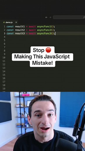 Stop Making This JavaScript Async/Await Mistake! #javascript #learntocode #learnprogramming