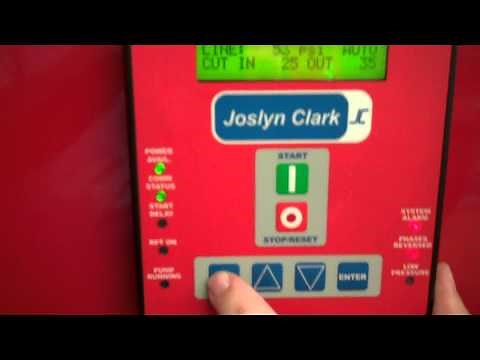Set up and Testing of a Joslyn Clark Proguard Electric Fire Pump Controller