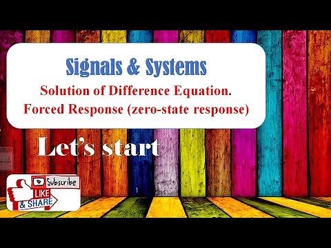 Forced Response or zero-state response || Signals & Systems