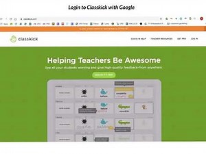 Login to Classkick with Google