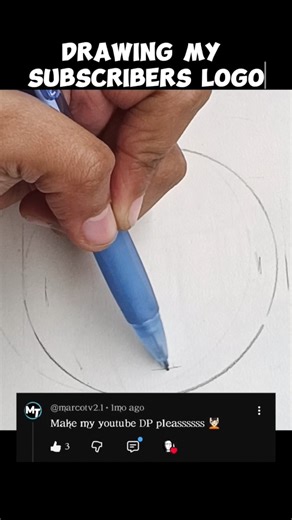 drawing my Subscribers channel logo🛑 part - 1 #shorts