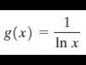 Find the domain of 1/lnx