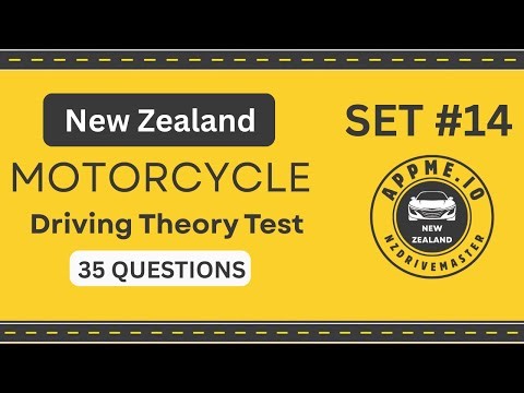 NZ Driving Theory Test 2025 | 35 REAL MOTORCYCLE Questions | Official Practice New Zealand | Part 14