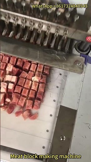 Meat Block Making Machine | Automatic Meat Forming & Freezing Preparation Equipment | Working Demo
