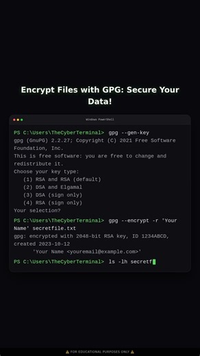 Encrypting Files with GPG | Educational