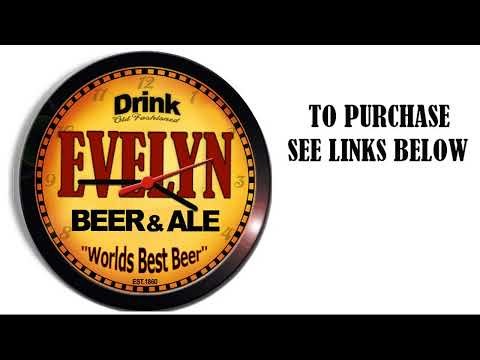 EVELYN BEER ALE WALL CLOCK