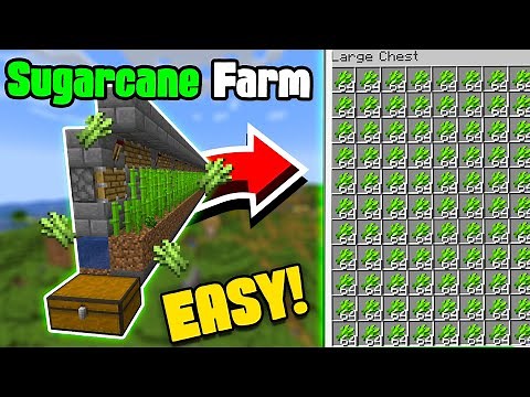 EASIEST Automatic Sugar Cane Farm 1.21+ | Minecraft Java & Bedrock Edition