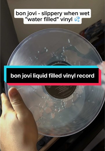 Bon Jovi Liquid Filled Vinyl Record: A Unique Collectible