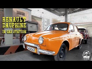 Renault Dauphine at Gas Station !!! #automobile #vintage #renault #dauphine #classic #gas #frenchcar