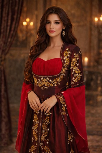 Buy Red Bindallı Dress, Ottoman Turkish Costume, Henna Night Kaftan, Ball Costume, Hurrem Sultan Online in India - Etsy