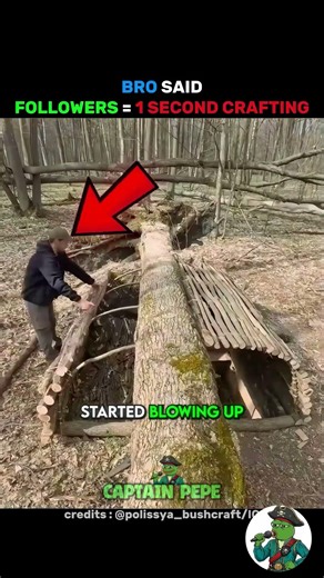 He Uses Follower To Build A Secret Bunker On The Forest! 🤯
