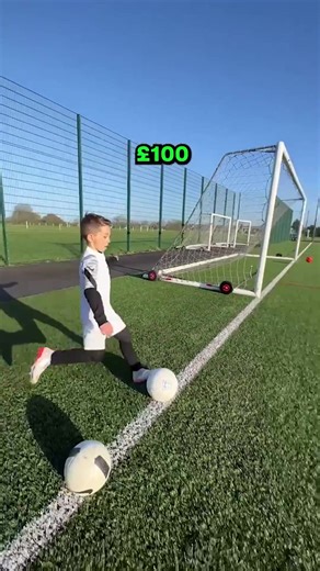 Football Goals Challenge: How many goals can a kid score from the corner?