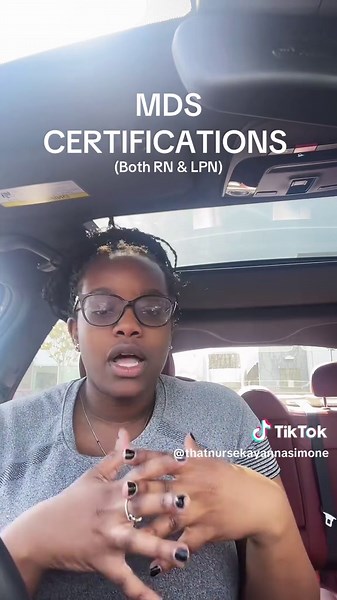 Certifications for MDS Nurses on TikTok