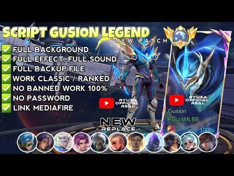 Script Skin Gusion Legend - Cosmic Gleam No Password | Full Effect Voice | Patch Terbaru