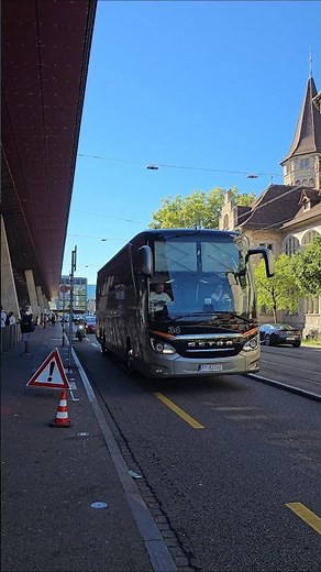 Reisebus in Bahnhof Zürich HB Schweiz🇨🇭#reisebus #travel #busspotting #city #visit #shorts #yt