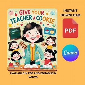 If You Give a Teacher Gift Book Template, Printable Teacher Gift, End of Year Teacher Appreciation, Custom Gift for School Teacher - Etsy