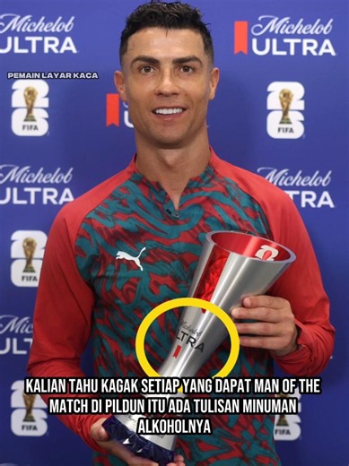 Piala man of the match pemain kok beda beda? 🤔