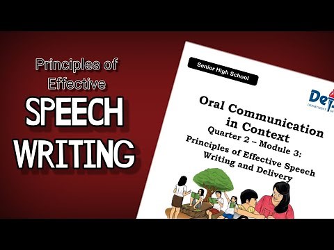 Principles of Speech Writing Explained in FILIPINO | Oral Communication
