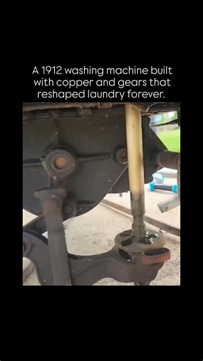 viral rewatch. | This 1912 washing machine, constructed from copper, cast metal components, and hand-cranked mechanical parts, reflects a major stage in the... | Instagram