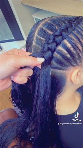 Adding hair to braids 🤍 | Gemma Browns Braids