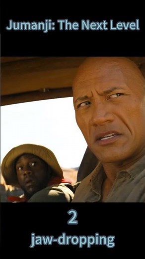 They Fly Off a Cliff to Escape a Stampede of Ostriches 😳🪂🦤💥 | Jumanji 2 #shorts