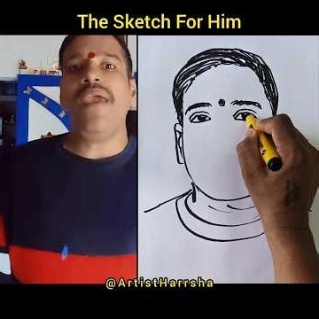 What a Talent! 🎤🔥 | Singing + Amazing Sketch Art 😍 | Artist Harrsha #shorts