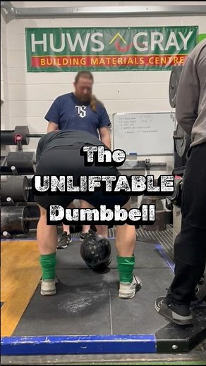Reps with the 'UNLIFTABLE' Thomas Inch Dumbbell #grip #gripstrength #strength