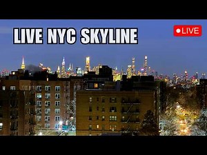 🔴 LIVE: New York City Skyline View 2/24 AM | Queens NYC Webcam