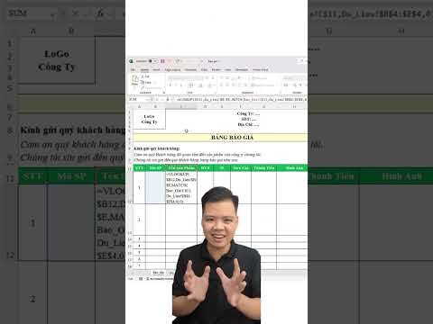 Cách tạo file báo giá trên excel #phongexcel #LearnOn #thanhcongnghe #xemngaymeohay