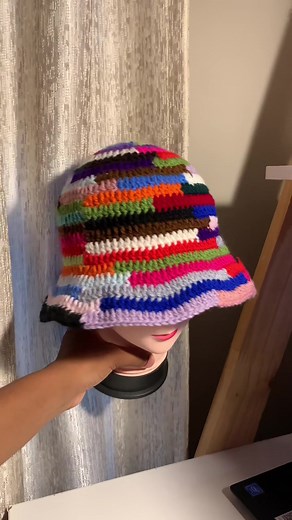 Crochet Scrap Yarn Bucket Hat Tutorial - Step-by-Step Guide