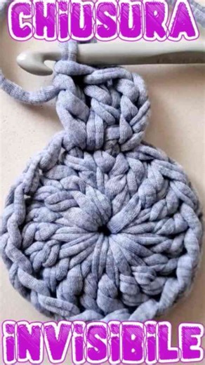 Easy crochet invisible round closure technique