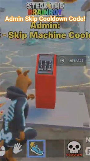 Admin Skip Cooldown Code! *Working #fortnite #stealthebrainrot #admin #code