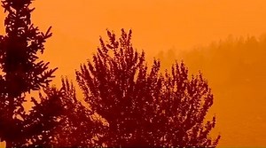 Sky on Fire / June Lake, California Wildfires