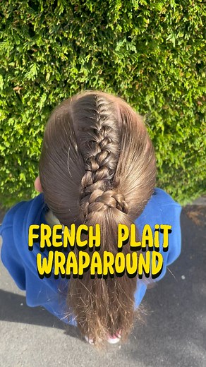 294K views · 3.6K reactions | French plait wrap around … hope you love this one  #hair #hairtutorial #hairstyle #longhair #learntobraid #bestie #kidshairstyles #plaits #frenchplait #braids #schoolhair | Simple hairstyles | Facebook
