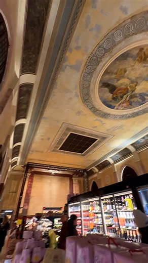 The most beautiful supermarket in Italy ✨ You'll find the former Teatro Italia converted into a Despar supermarket in the Cannaregion neighborhood of Venice. The beautiful theatre hall now houses aisles with products on display, while the former stage has bcome the gourmet counter: definitely a unique supermarket! 📹 IG: iamsophiasanchez | See Italy Travel