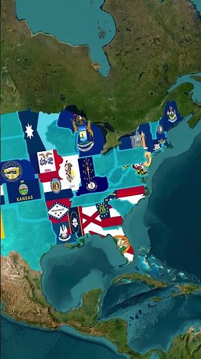All 50 US States Explained in One Song 🎵 | Animated Map #usa #usashorts #usasongs