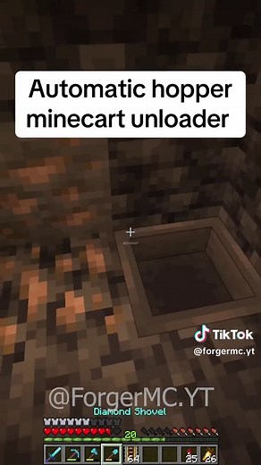 Automatic Hopper Minecart Unloader: Minecraft Tutorial (Java & Bedrock)