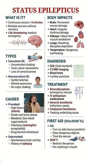 Status Epilepticus (SE) #medical #shorts