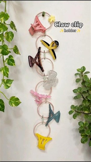 DIY Claw Clip Holder 💗from Old Bangles ✨ |Best Waste Craft Idea |